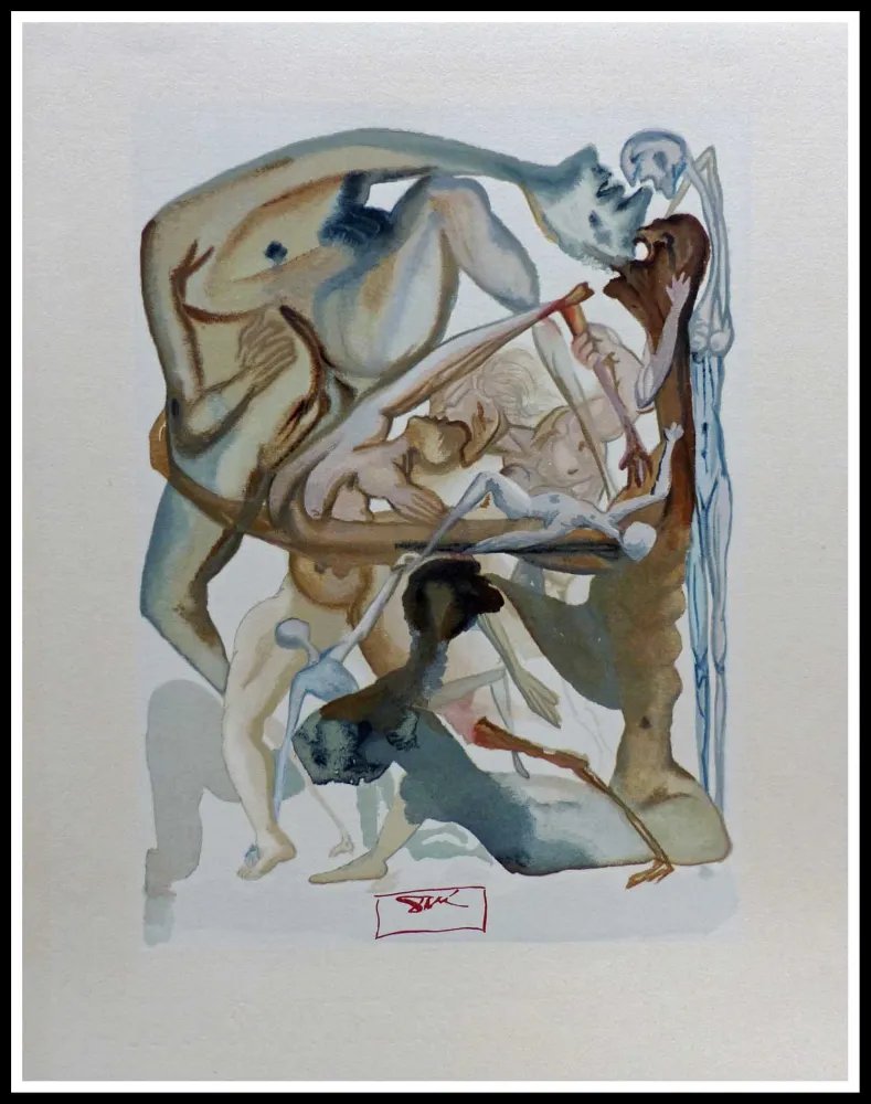 Incisione Su Legno Dali - LA DIVINE COMEDIE