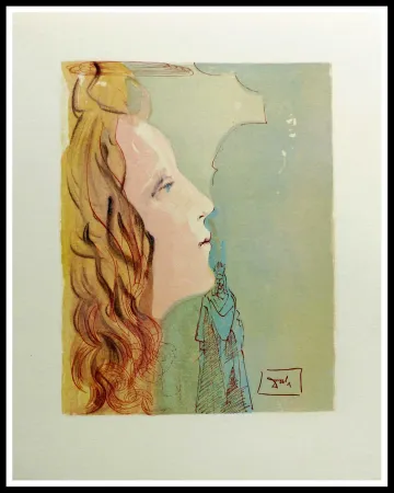 Incisione Su Legno Dali - LA DIVINE COMEDIE - Béatrice