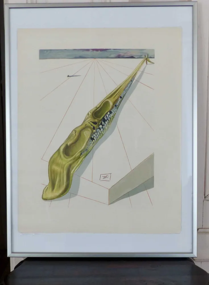 Incisione Su Legno Dali - LA DIVINE COMEDIE - Blasphémateurs