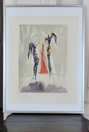 Incisione Su Legno Dali - LA DIVINE COMEDIE - Gloria