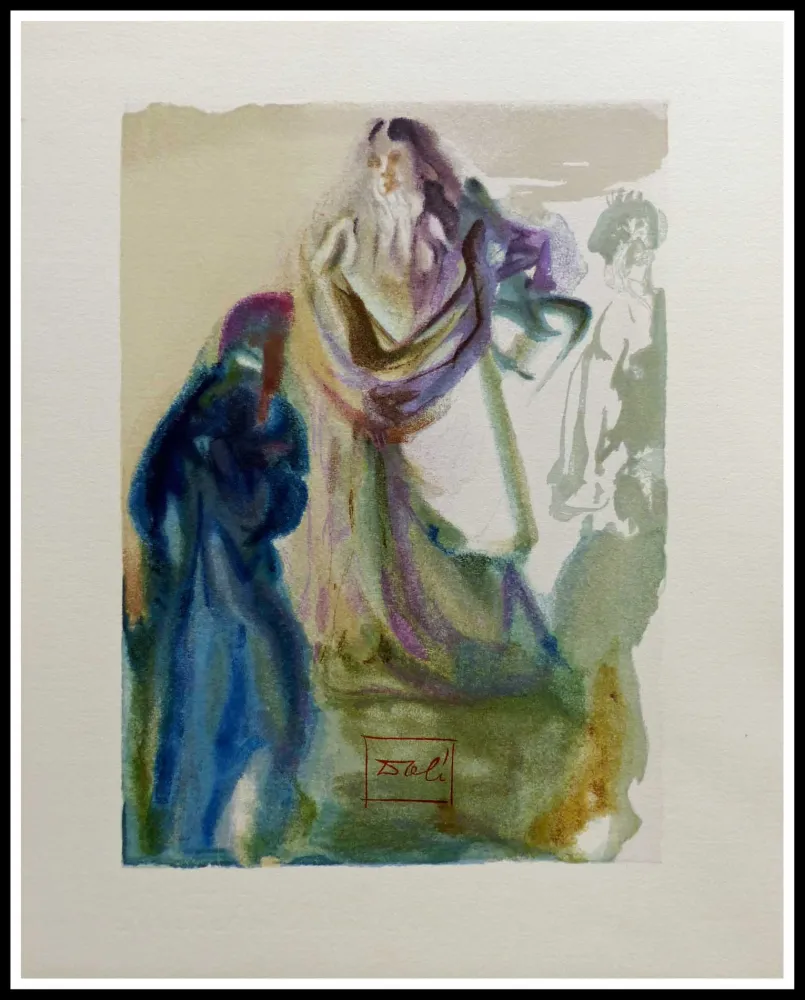 Incisione Su Legno Dali - LA DIVINE COMEDIE - La marche vers Dieu