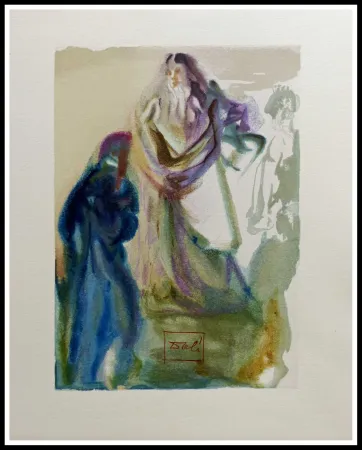 Incisione Su Legno Dali - LA DIVINE COMEDIE - La marche vers Dieu