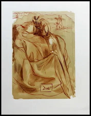 Incisione Su Legno Dali - LA DIVINE COMEDIE - L'annonce d'un grand évènement