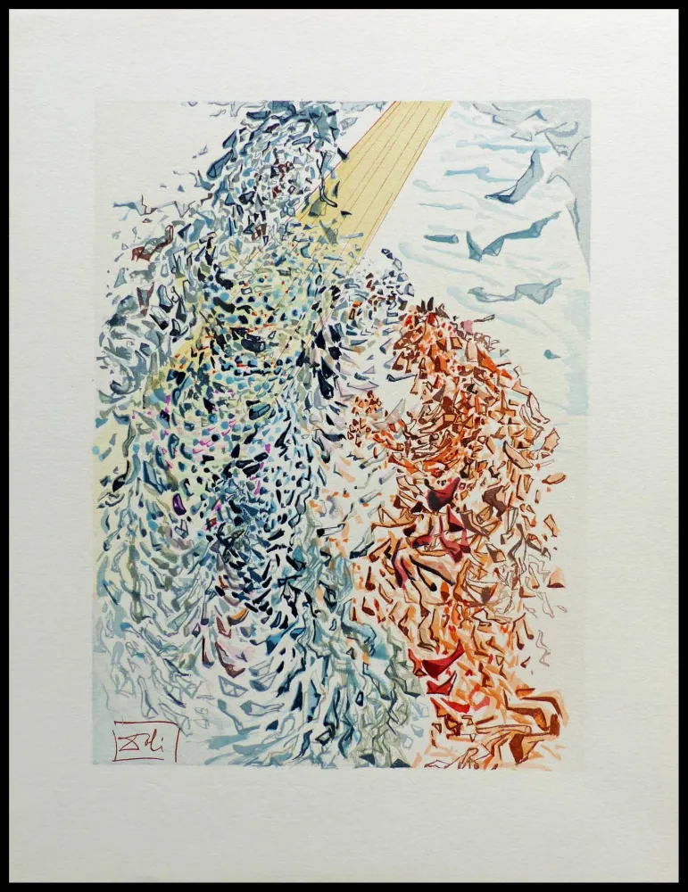 Incisione Su Legno Dali - LA DIVINE COMEDIE - Opposition