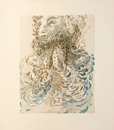 Incisione Su Legno Dali - La Divine Comédie - Paradis 17 - La prescience divine