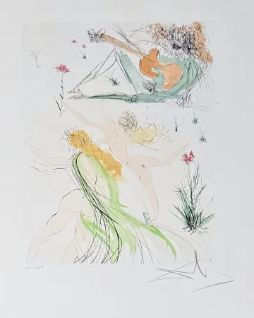 Incisione Dali - La joie de vivre