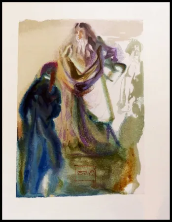 Incisione Su Legno Dali - LA MARCHE VERS DIEU