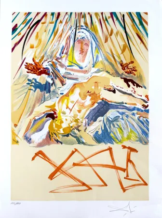 Litografia Dali - La Pietà nera (The Black Madonna)