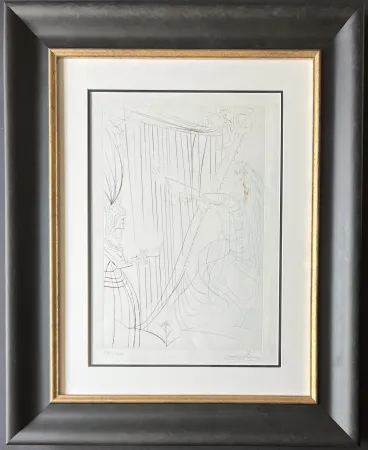 Incisione Dali - La Reine Iseult et sa fille