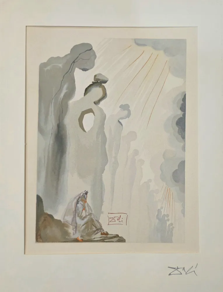 Incisione Su Legno Dali - La Seconde corniche