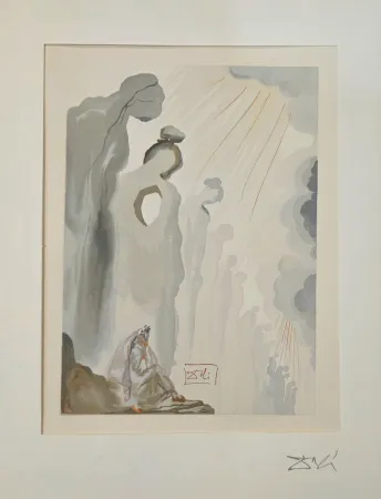 Incisione Su Legno Dali - La Seconde corniche