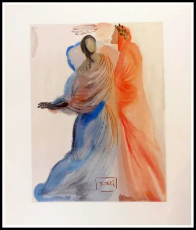 Incisione Su Legno Dali - La splendeur de Béatrice