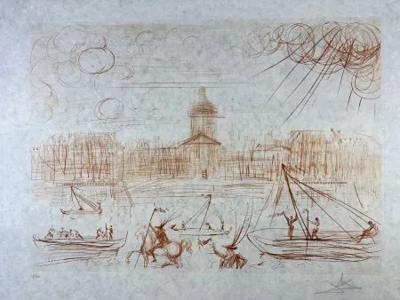 Acquaforte Dali - L’Academie de Paris