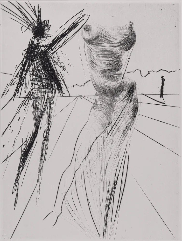 Incisione Dali - Le Buste, 1969