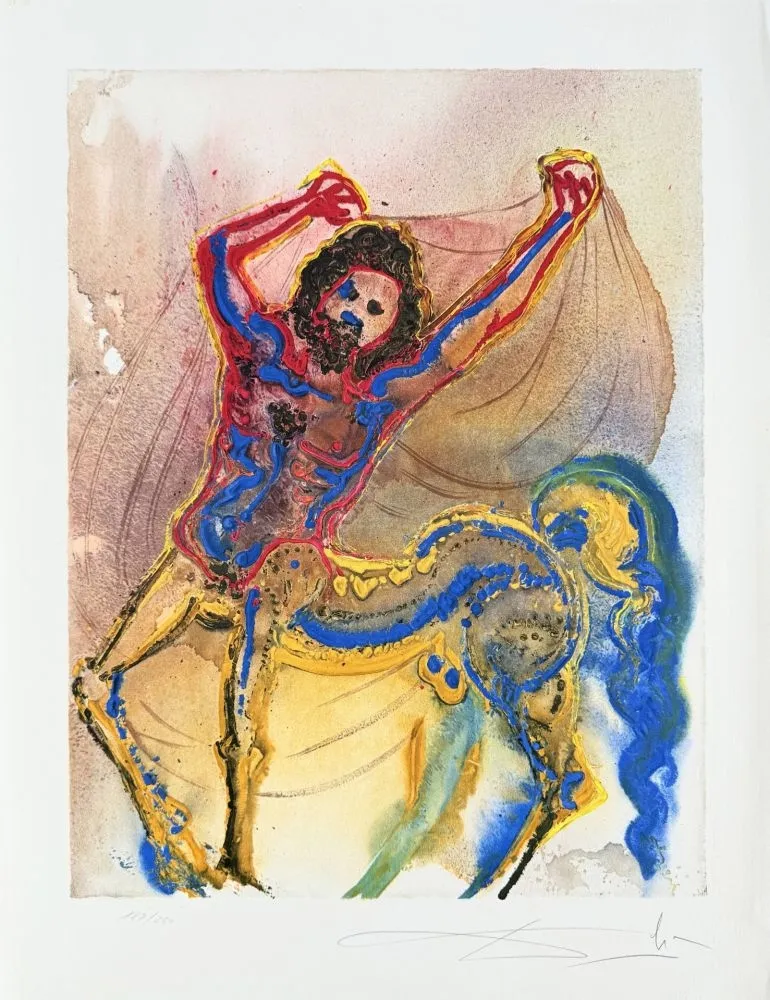 Litografia Dali - Le centaur de Crête