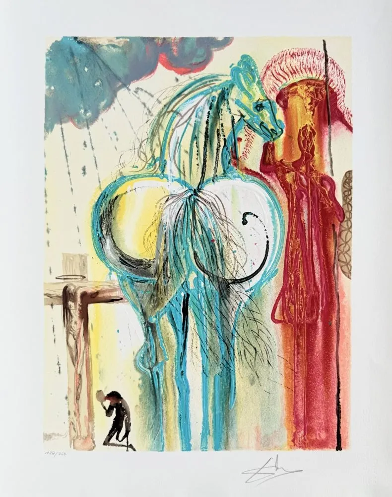 Litografia Dali - Le centurion