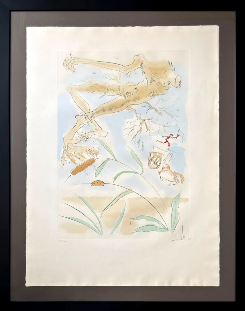 Acquaforte Dali - Le Chêne et le Roseau (The Oak and the Reed)