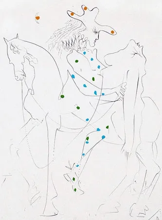 Incisione Dali - Le cheval de Picasso