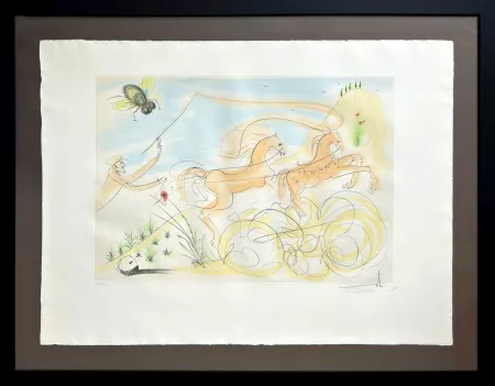 Acquaforte Dali - Le Coche et la Mouche (The Coach and the Fly)