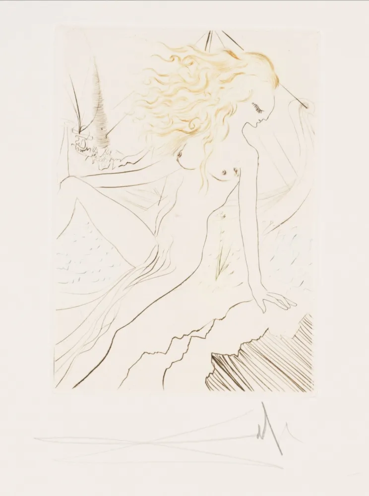 Libro Illustrato Dali - Le Décaméron 1972 - English - E.A 