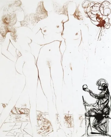 Incisione Dali - Le Jugement de Paris (The Judgment of Paris)