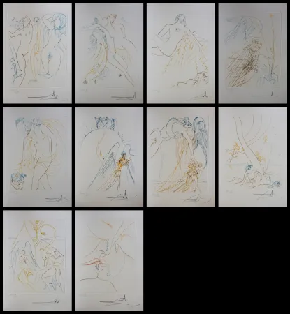 Incisione Dali - Le Paradis Terrestre Complete Suite