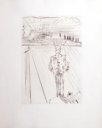 Incisione Dali - Le Tricorne, 1958