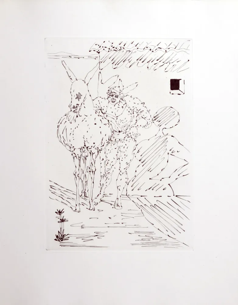 Incisione Dali - Le Tricorne, 1958