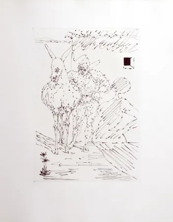 Incisione Dali - Le Tricorne, 1958