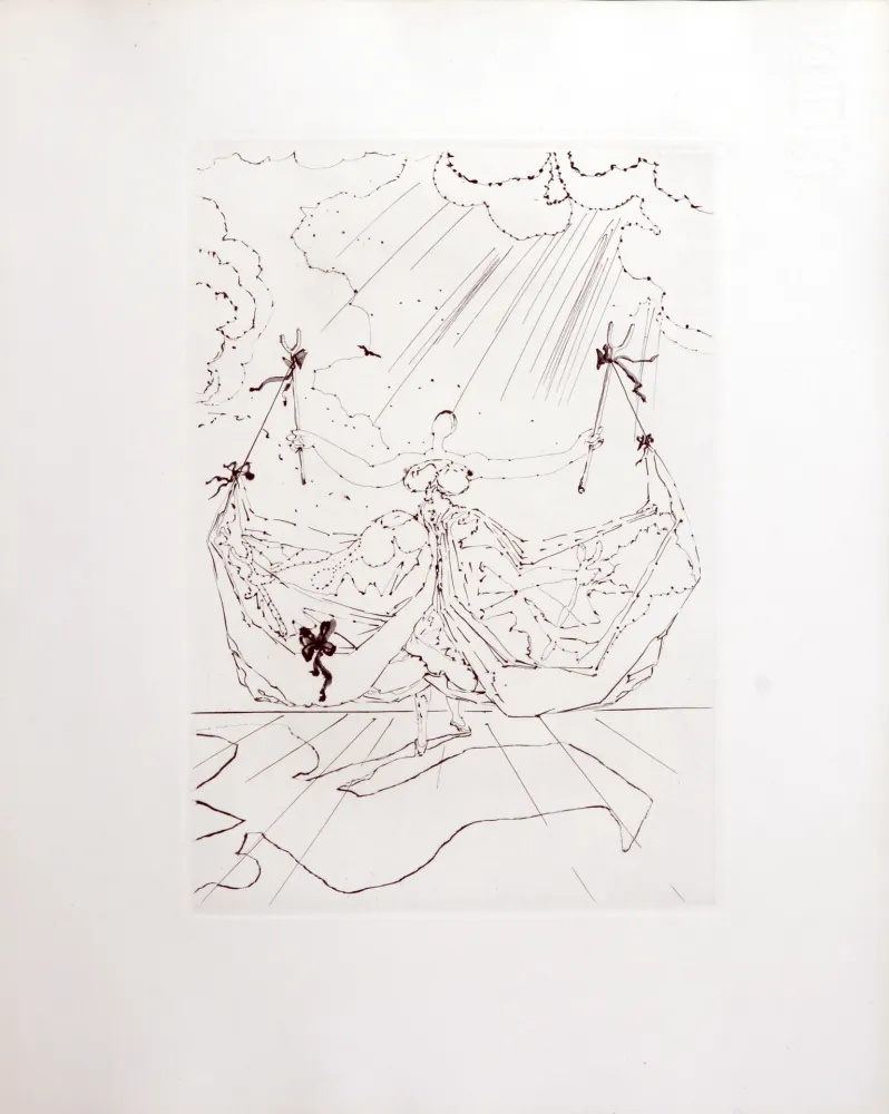 Incisione Dali - Le Tricorne, 1958