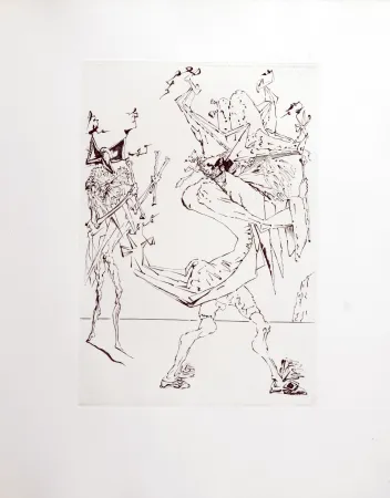 Incisione Dali - Le Tricorne, 1958