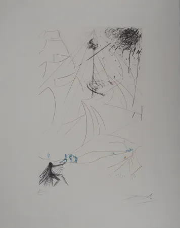 Incisione Dali - Le Vaisseau fantôme : Hommage à Wagner