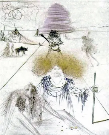 Incisione Dali - Le Vieux Hippie (The Old Hippie)