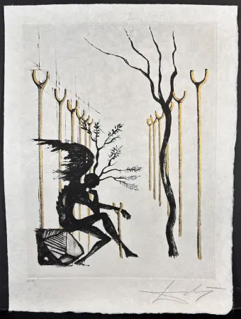 Incisione Dali - Le Vitrail