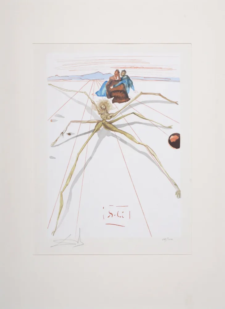 Incisione Dali - Leaving the Terrace of Anger, 1963