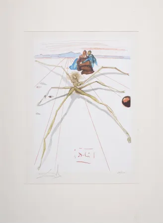 Incisione Dali - Leaving the Terrace of Anger, 1963