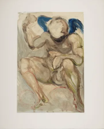 Incisione Su Legno Dali - L'Envie, 1963