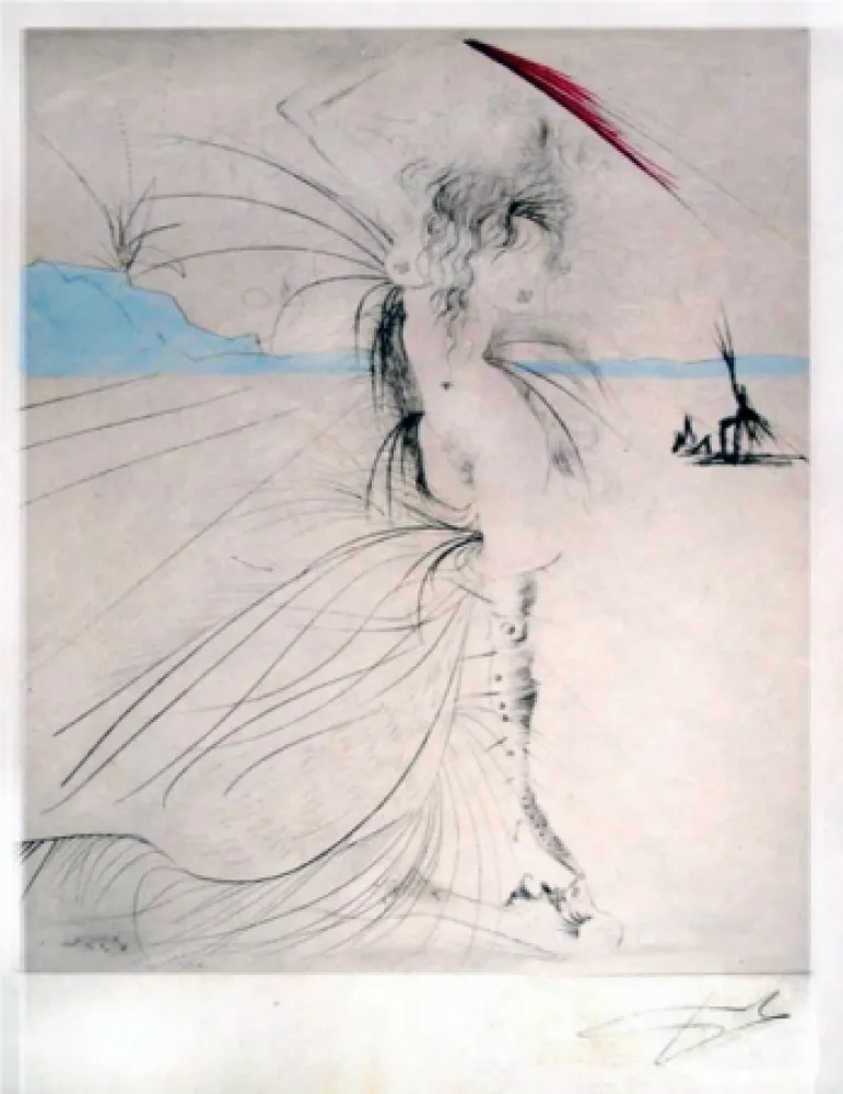Incisione Dali - Les aigrettes (The Egrets)
