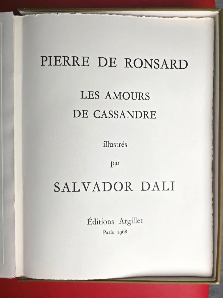 Libro Illustrato Dali - Les Amours de Cassandre 1968- Mint Condition 
