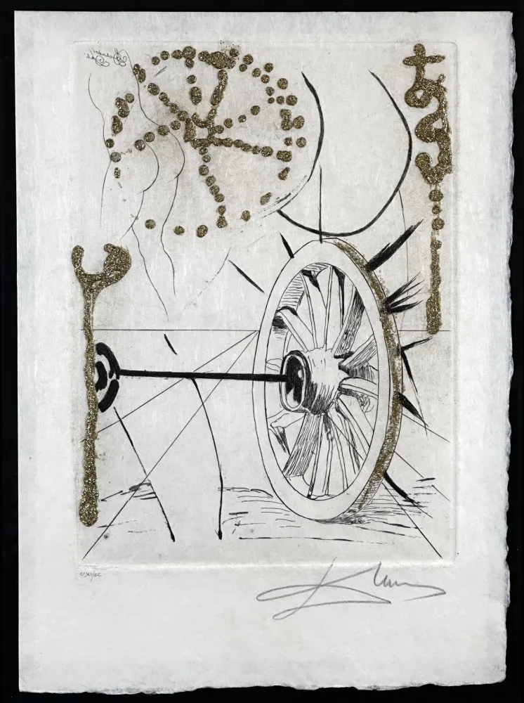 Incisione Dali - Les Amours Jaunes Good Fortune and Fortune