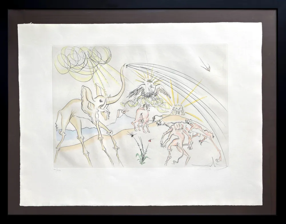 Acquaforte Dali - Les Animaux malades de la Peste (Plague-Stricken Animals)