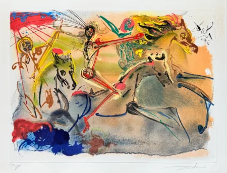 Acquaforte E Acquatinta Dali - Les Caveliers de l'Apocalypse