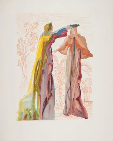 Incisione Su Legno Dali - Les derniers mots de Virgile, 1963