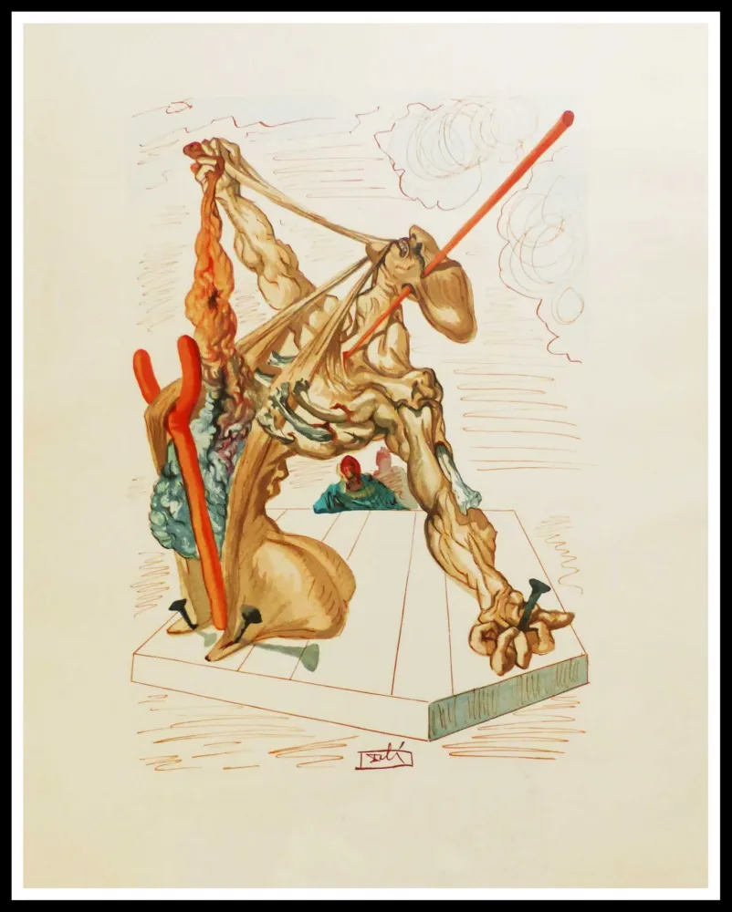 Incisione Su Legno Dali - LES FALSIFICATEURS