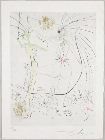 Acquaforte Dali - Les Fesses piquantes, Piquant Buttocks