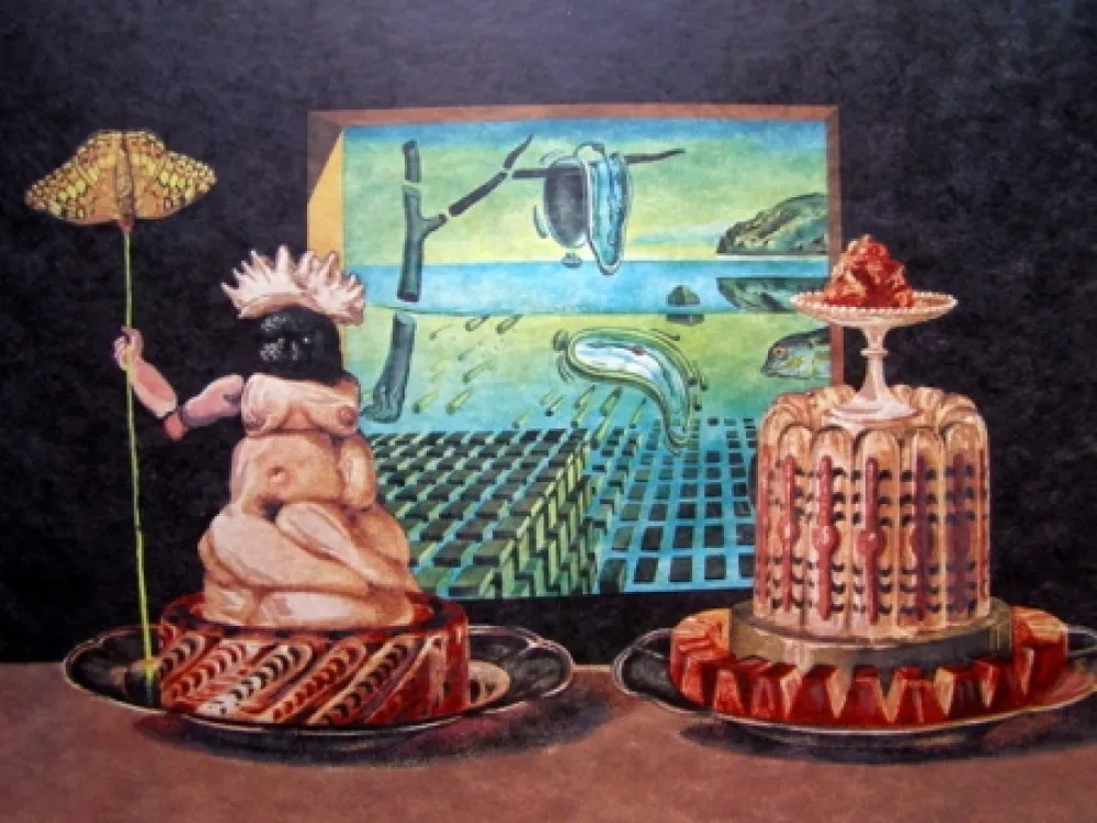 Litografia Dali - LES JE MANGE GALA