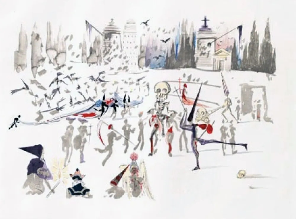 Incisione Dali - Les Moulins (The Mills)