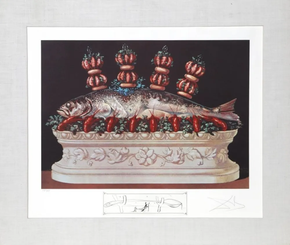 Litografia Dali - Les Panaches Panaches from Les Diners de Gala