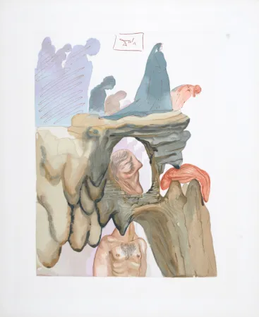 Incisione Su Legno Dali - Les Prévaricateurs, 1963