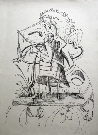 Litografia Dali - Les Songes drolatiques de Pantagruel 11
